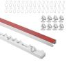 Self Adhesive Curtain Track,9.8FT Ceiling Curtain Track No Drill,Curtain Track Ceiling Mount, Curtain Track for RV,Trailer,Home view 1