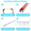Self Adhesive Curtain Track,9.8FT Ceiling Curtain Track No Drill,Curtain Track Ceiling Mount, Curtain Track for RV,Trailer,Home view 3