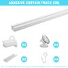 Self Adhesive Curtain Track,9.8FT Ceiling Curtain Track No Drill,Curtain Track Ceiling Mount, Curtain Track for RV,Trailer,Home view 4