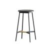 LUNIZ Barstools Bar Chair Modern Wrought Iron Reception Bar Stool Home Kitchen Restaurant Cafe Creative Decoration Backrest Bar Chair Modern Bar Chair(E) view 1