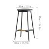 LUNIZ Barstools Bar Chair Modern Wrought Iron Reception Bar Stool Home Kitchen Restaurant Cafe Creative Decoration Backrest Bar Chair Modern Bar Chair(E) view 3