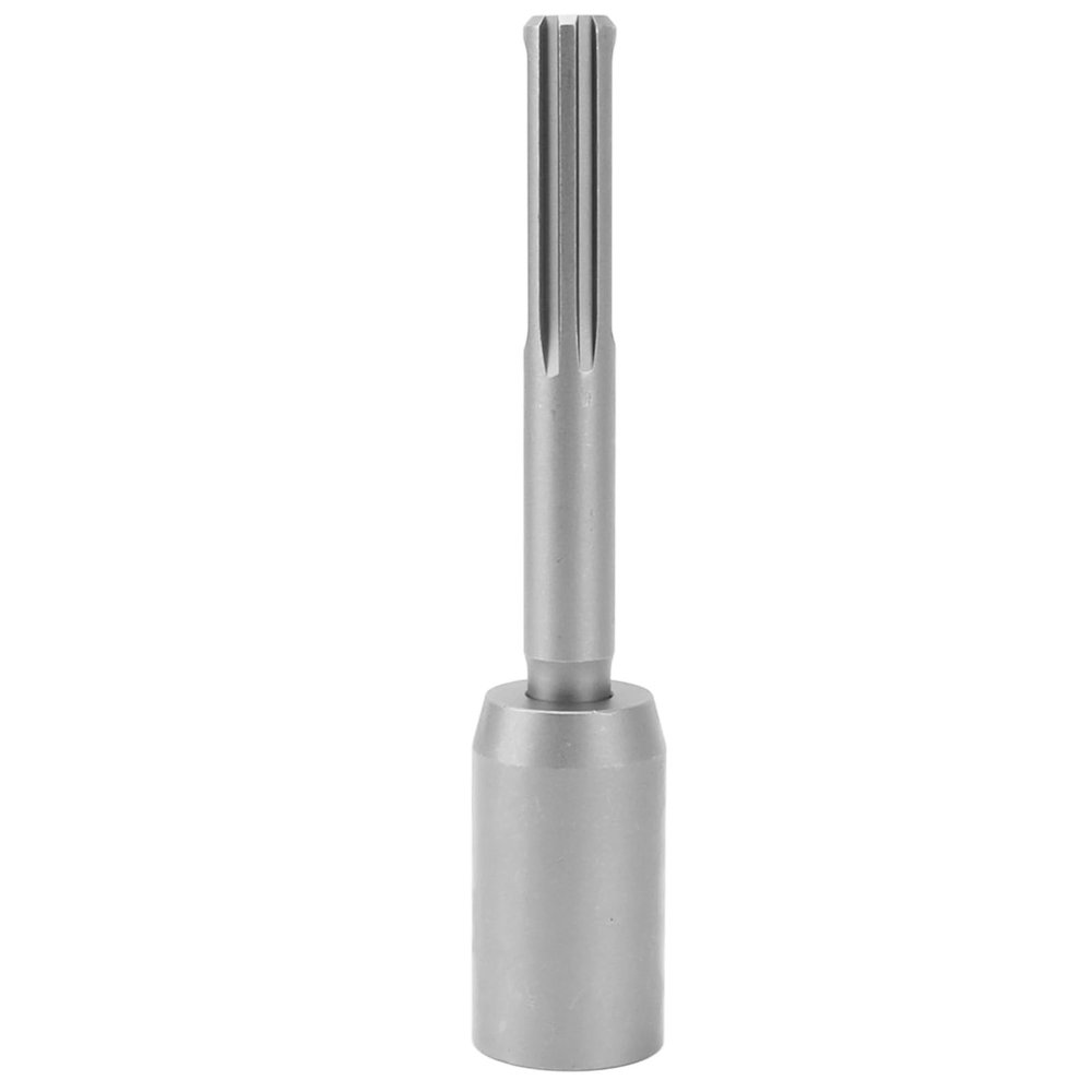 T Post Driver,8in Length 5 Pits Shank Hand Post Pounder Hammer Drill Attachment,Easy Installation Steel Fence Post Driver Attachment for Rotary Hammer Drill Grounding Rods (30mm)