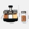 SPEFMODD Seasoning Bottle Set Assaisonnement for Bocal en verre rotatif Assaisonnement for le mnage europen Fournitures de Cuisine - 9 ensembles Spice Bottle Set view 2