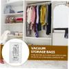 YQBDCKEDU 2Pcs Transparent Hanging Compression Bvacuum Blanket Storage Bags Comforter Storage Bclothes Storage Bags International Travel Must Haves Vacuum Storage Bspace Save Bags/As Shown/110.00*67.0 view 2