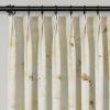 TWOPAGES Linen Textured Floral Curtain 120 Inch Length Pinch Pleat Curtain for Farmhouse Living Room Vintage Light Filtering Drape, 1 Panel, 40W x 120L, Autumn view 1