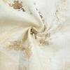 TWOPAGES Linen Textured Floral Curtain 120 Inch Length Pinch Pleat Curtain for Farmhouse Living Room Vintage Light Filtering Drape, 1 Panel, 40W x 120L, Autumn view 4