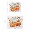 Pumpkin Fall Polka Dots Drying Mats for Kitchen Counter, Autumn Leaf Microfiber Absorbent Dish Drainer/Rack Mat,Reversible Hangding Quick Drying kitchen Decor,18x24 Machine Washable view 3