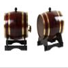 SUNHIPPIE Wine Barrel with Stand, Barrels for Aging Whiskey Cocktails Bourbon Beer, Wood Barrel for Home Bar, Alcohol Distiller Bucket for Party Decoration, Wine Dispenser Barrel(Deep red,15 Liter) view 2
