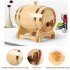 SUNHIPPIE Wine Barrel with Stand, Barrels for Aging Whiskey Cocktails Bourbon Beer, Wood Barrel for Home Bar, Alcohol Distiller Bucket for Party Decoration, Wine Dispenser Barrel(Deep red,15 Liter) view 4