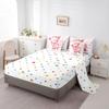 Erosebridal Cartoon Pig Bedding Queen Size 7pcs Pink Flower Floral Comforter Set, Cute Piggy Bedding Comforter Sets Kawaii Farm Animal Bed in a Bag, Chic Blossoms Bedding Accessories view 4