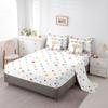 Cute Giraffe Queen Comforter Set 7-Piece Pink Rose Bedding Comforter Sets Girls Kids, Cartoon Animal Bed in a Bag Floral Flower Bedding Set, Wildlife Giraffe Bed Sheets Set Botanical Room Decor view 4