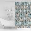 Thanksgiving Turquoise Pumpkins Shower Curtain Set with Hook 72"x78",Fall Eucalyptus Maple Leaves Washable Cloth Polyester Fabric Shower+Curtain,Waterproof Bath Curtains for Bathroom,Showers,Bathtubs view 2