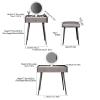 BAYTEWJX Vanity Desk with Mirror and Lights Makeup Table Modern Vanity Desk for Bedroom with Cushioned Stool Dressing Table with Drawers Small Makeup Vanity for Women Girls Bedroom.(60x40x77.5cm) view 2