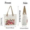 BLUPARK Funny Cafecitoy Chisme Mexican Coffee Cup Tote Mexican Concha Pun Gift Mexican Themed Tote Bag Mexican Women Bag Mexican Gift (Mexi, Coffee Croissant TO) view 3