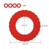 Boguish 4Pcs Mini Pie Crust Shields, Silicone Mini Pie Pan Shields for Edges of Baking Pie, Red view 2