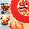 Boguish 4Pcs Mini Pie Crust Shields, Silicone Mini Pie Pan Shields for Edges of Baking Pie, Red view 4