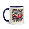 1969 Camaro Z28 Graphic Patriotic Bald Eagles Stars and Stripes Retro Automotive Mug with Color Inside view 3