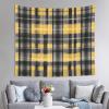 WZYWHJ Yellow Gray Black Plaid Pattern Indoor Decor Tapestry 60x51 in : Soft, Quality and lightweight Suitable for wall hanging tapestries view 1