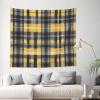 WZYWHJ Yellow Gray Black Plaid Pattern Indoor Decor Tapestry 60x51 in : Soft, Quality and lightweight Suitable for wall hanging tapestries view 3