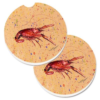 212 Main Crawfish Set of 2 Cup Holder Car Coaster