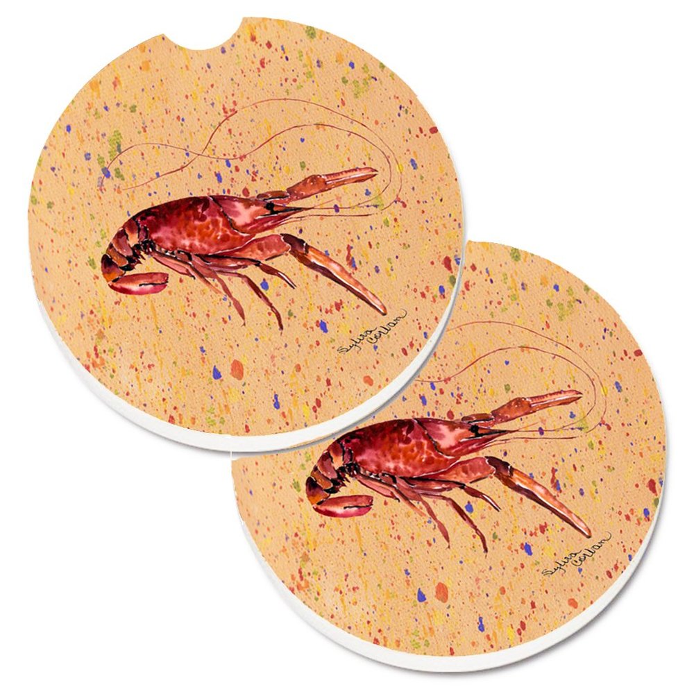 212 Main Crawfish Set of 2 Cup Holder Car Coaster