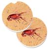 212 Main Crawfish Set of 2 Cup Holder Car Coaster view 1