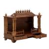 HomeLoft Basics Blackperlcrafts by wooden hindu Temple,Indian big Pooja Mandir, home temple,Carved wooden temple,Indian temple for home,Temple mandir,Mandapam Chowki, 33 inch, Brown view 3