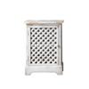 DIEYPOL Aparadores Para Comedor Retro Solid Wood Grid Hollow Storage Cabinet Vertical Cabinet Home TV Cabinet B&B Ct Sideboard Bufetera, 50X36X70cm view 1