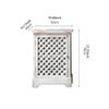 DIEYPOL Aparadores Para Comedor Retro Solid Wood Grid Hollow Storage Cabinet Vertical Cabinet Home TV Cabinet B&B Ct Sideboard Bufetera, 50X36X70cm view 2