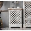 DIEYPOL Aparadores Para Comedor Retro Solid Wood Grid Hollow Storage Cabinet Vertical Cabinet Home TV Cabinet B&B Ct Sideboard Bufetera, 50X36X70cm view 3