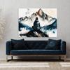 Sense Canvas Meditation Strength Resilience 9 Canvas Art - Home Decor Wall Art Print Poster Painting Small 16x12 / 1.5" view 3
