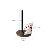 SJXHPLBX Kitchen Roll Holder Standing Paper Towel Holder Kitchen Roll Paper Cling Film Shelf Paper Towel Roll Dispenser for Cabinet Countertop Dining Room Kitchen Paper Roll Holder view 2