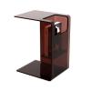 Coffee Table Acrylic Side Table, Transparent Small Side Table with Storage Basket, Acrylic End Table Clear Nightstand and Stool for Living Room Bedroom Office Kitchen Serving Snack Eating Living Room view 1