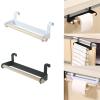 Kitchen Roll Holder Paper Towel Holder Under Cabinet, Wooden Tissue Hanger Accessories Over Door Cabinet Paper Roll Rack Towel Holder Home Organizer Tools Kitchen Paper Roll Holder(B) view 2