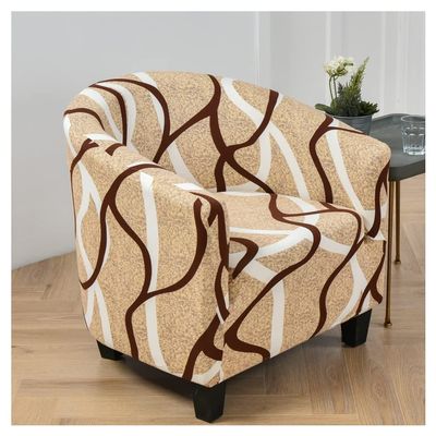 ZYANLING Armchair Slipcovers Stretch Club Chair Cover One Piece, Accent Tub Armchair Slipcover with Elastic Bottom, Barrel Chair Cover Furniture Protector for Living Room, Machine Washable