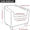 ZYANLING Armchair Slipcovers Stretch Club Chair Cover One Piece, Accent Tub Armchair Slipcover with Elastic Bottom, Barrel Chair Cover Furniture Protector for Living Room, Machine Washable view 2