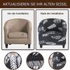 ZYANLING Armchair Slipcovers Stretch Club Chair Cover One Piece, Accent Tub Armchair Slipcover with Elastic Bottom, Barrel Chair Cover Furniture Protector for Living Room, Machine Washable view 3