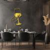 SZI Wine Glass Metal Wall Art, Woman Drinking Wine Home Decor, Line Wall Art, Bar Metal Sign, Modern Wall Decor Dining Room, Kitchen (30 x 19 in / 76 x 48 cm, Gold) view 1
