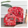 ZYANLING 2 Piece Club Chair Slipcover Printed Tub Chair Slipcovers Armchair Slipcovers Covers Soft Printed Round Barrel Chair Covers Couch Covers with Elastic Bottom for Bar Counter Sofa view 1