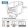 ZYANLING 2 Piece Club Chair Slipcover Printed Tub Chair Slipcovers Armchair Slipcovers Covers Soft Printed Round Barrel Chair Covers Couch Covers with Elastic Bottom for Bar Counter Sofa view 2