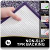 OLANLY Bathroom Rugs 24x16, Extra Soft and Absorbent Microfiber Bath Mat, Non-Slip, Machine Washable, Quick Dry Shaggy Bath Carpet, Suitable for Bathroom Floor, Tub, Shower (Small, Purple) view 4