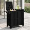 3-in-1 Serving Cart Black Polypropylene,3in1 Outdoor Rolling Serving Cart with 21 Gal Ice Bucket for Drinks and Food Prep Kitchen & Dining Carts view 1
