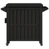3-in-1 Serving Cart Black Polypropylene,3in1 Outdoor Rolling Serving Cart with 21 Gal Ice Bucket for Drinks and Food Prep Kitchen & Dining Carts view 4