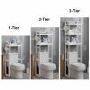 Yclty Over The Toilet Storage Shelf, Bathroom Space Saver Rack Includes 2-Hooks, Freestanding Bathroom Organizer Above Toilet for Laundry, Restroom, Easy to Assemble(48.5x26x113cm) view 2