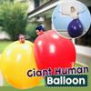 72 Inch Giant Human Shaped Balloon for Weddings, Birthdays, and Events - Thick Latex Balloon Garland for Baby Showers, Wedding Photography, Party Decorations (Orange) view 2