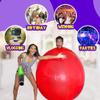 72 Inch Giant Human Shaped Balloon for Weddings, Birthdays, and Events - Thick Latex Balloon Garland for Baby Showers, Wedding Photography, Party Decorations (Orange) view 3