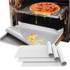 Demiwise 3 Pack Silver Oven Liners for Bottom of Oven, 16x24 Inch Thick Heavy Duty Non Stick Teflon Oven Mats, BPA and PFOA Free Reusable Oven Liners for Bottom of Electric Oven view 1