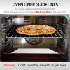 Demiwise 3 Pack Silver Oven Liners for Bottom of Oven, 16x24 Inch Thick Heavy Duty Non Stick Teflon Oven Mats, BPA and PFOA Free Reusable Oven Liners for Bottom of Electric Oven view 4