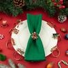 24 Pcs Christmas Napkin Rings Holiday Napkin Holders Rings for Cloth Napkins Christmas Table Dinner Home Decorations (6 Style) view 3