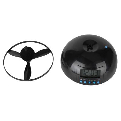 KJAOYU Dynamic Wake - Up: Flying Propeller Alarm Clock with Large LCD - Engaging Morning Routine for Home & Office